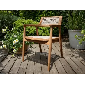 Pair of Pedro Reclaimed Teak Dining Chairs