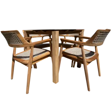 Pedro 4 Chair Dining Set