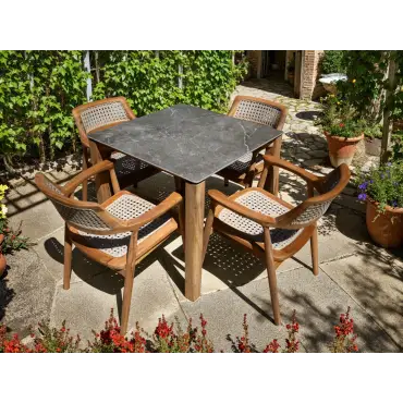 Pedro 4 Chair Dining Set