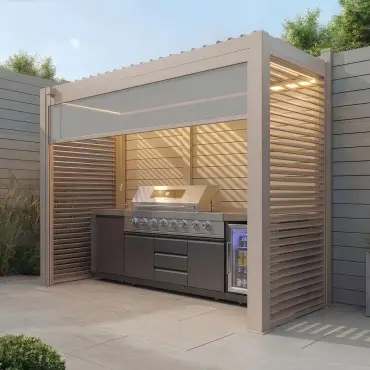 Como Freestanding BBQ Shelter 2
