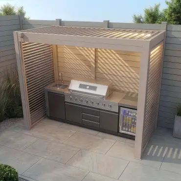 Como Freestanding BBQ Shelter 2
