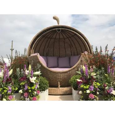 Montana Apple Day Bed Outdoor Rattan Weave