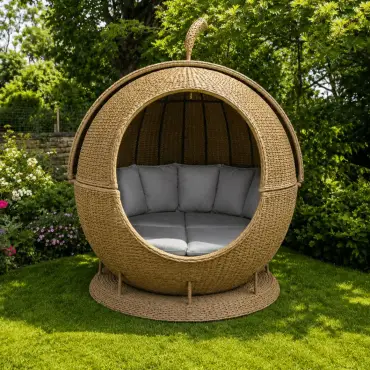 Montana Apple Day Bed Outdoor Rattan Weave