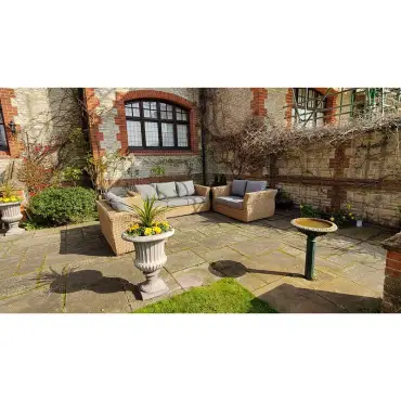 Montana 2 seater sofa – outdoor rattan, cushions included