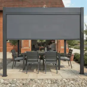 Jupiter Pergola Zip Drop Side Blind - 3m width
