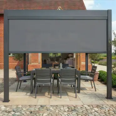 Jupiter Pergola Zip Drop Side Blind - 3m width