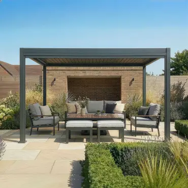 Jupiter Pergola Zip Drop Side Blind - 4m width