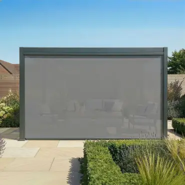 Jupiter Pergola Zip Drop Side Blind - 4m width