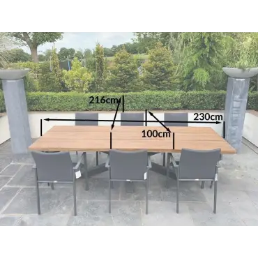 Timor Sense 6 Chair Dining Set Life Range - Certified