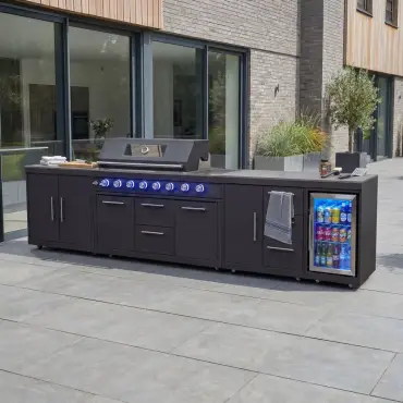 Riley Straight Outdoor Kitchen 6 Burner Gas BBQ S3638-A