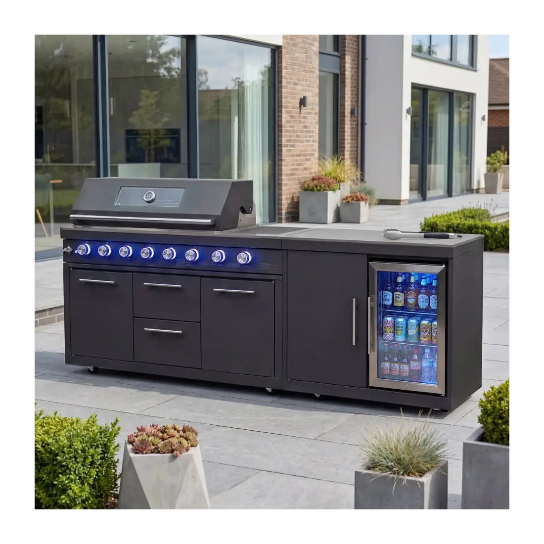 Riley Straight Outdoor Kitchen 6 Burner Gas BBQ S2131-A