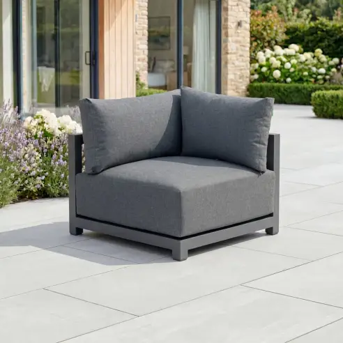 Rex Aluminium Lounging Corner Piece – Weatherproof Outdoor Rex Aluminium Lounging Corner Piece – Weatherproof Outdoor