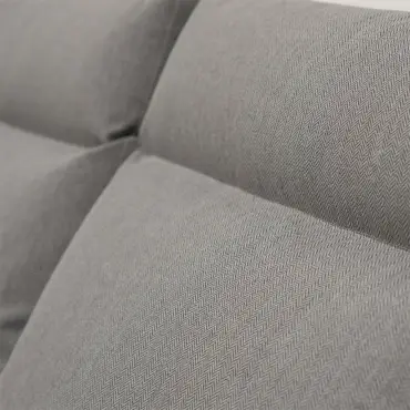 Isaac Aluminium Wood 3 Seater Sofa Lounging Set