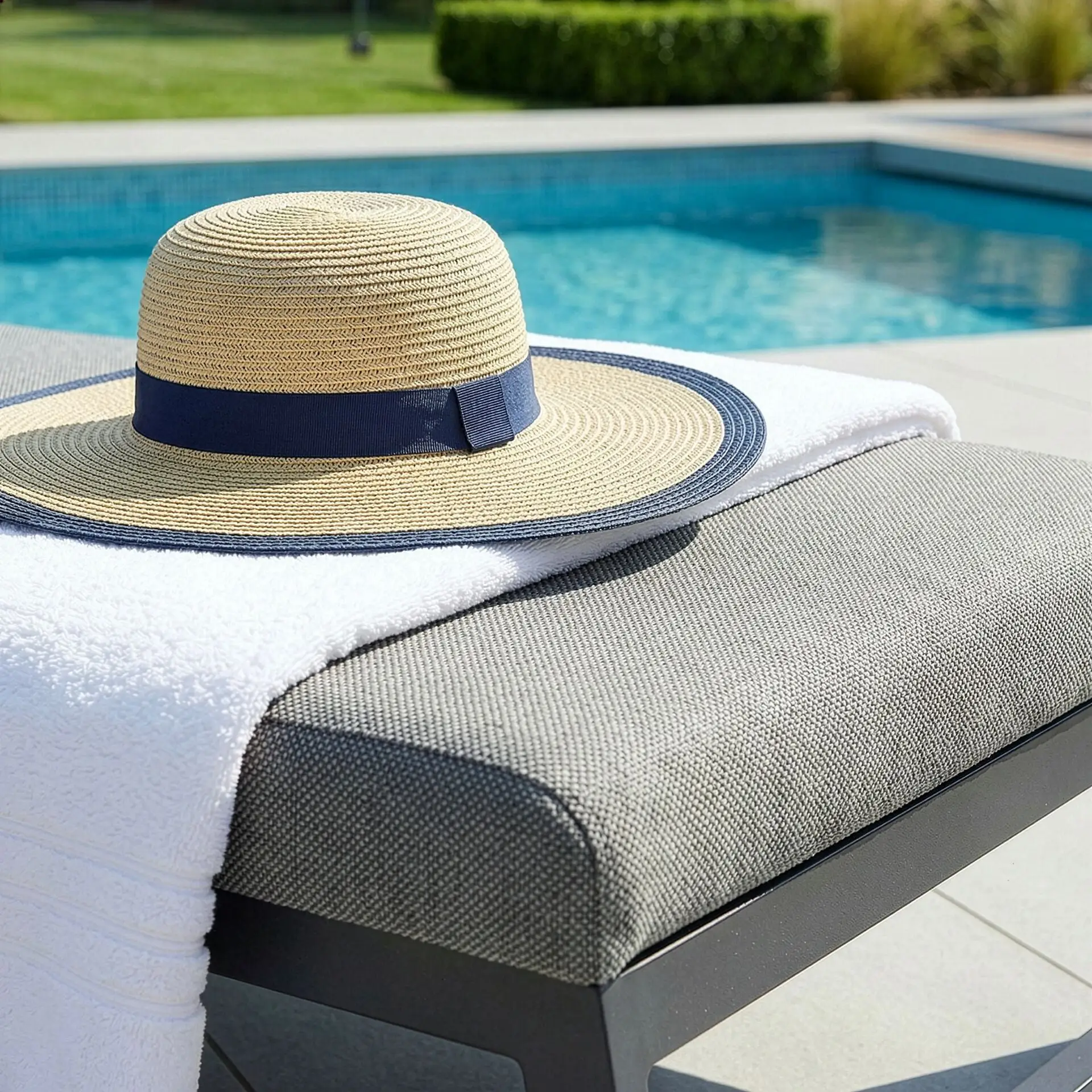 Fabric Allure Sunlounger x2 White frame