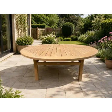 Chunky Malvern table - 210cm dia Certified