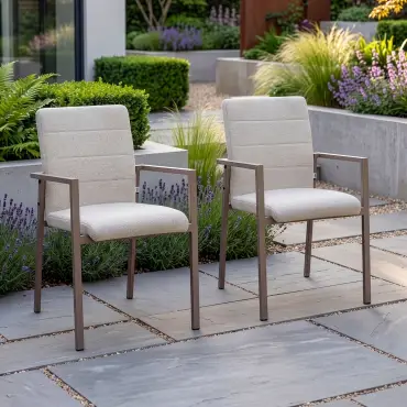 Outdoor Fabric Ibiza Dining Chairs x 4