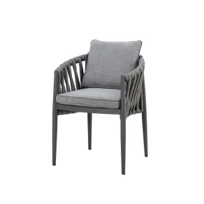 Milan Rope Weave Pair of Dining Chairs