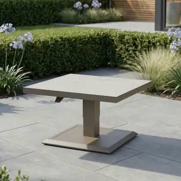 Aluminium Square Outdoor Rising Table