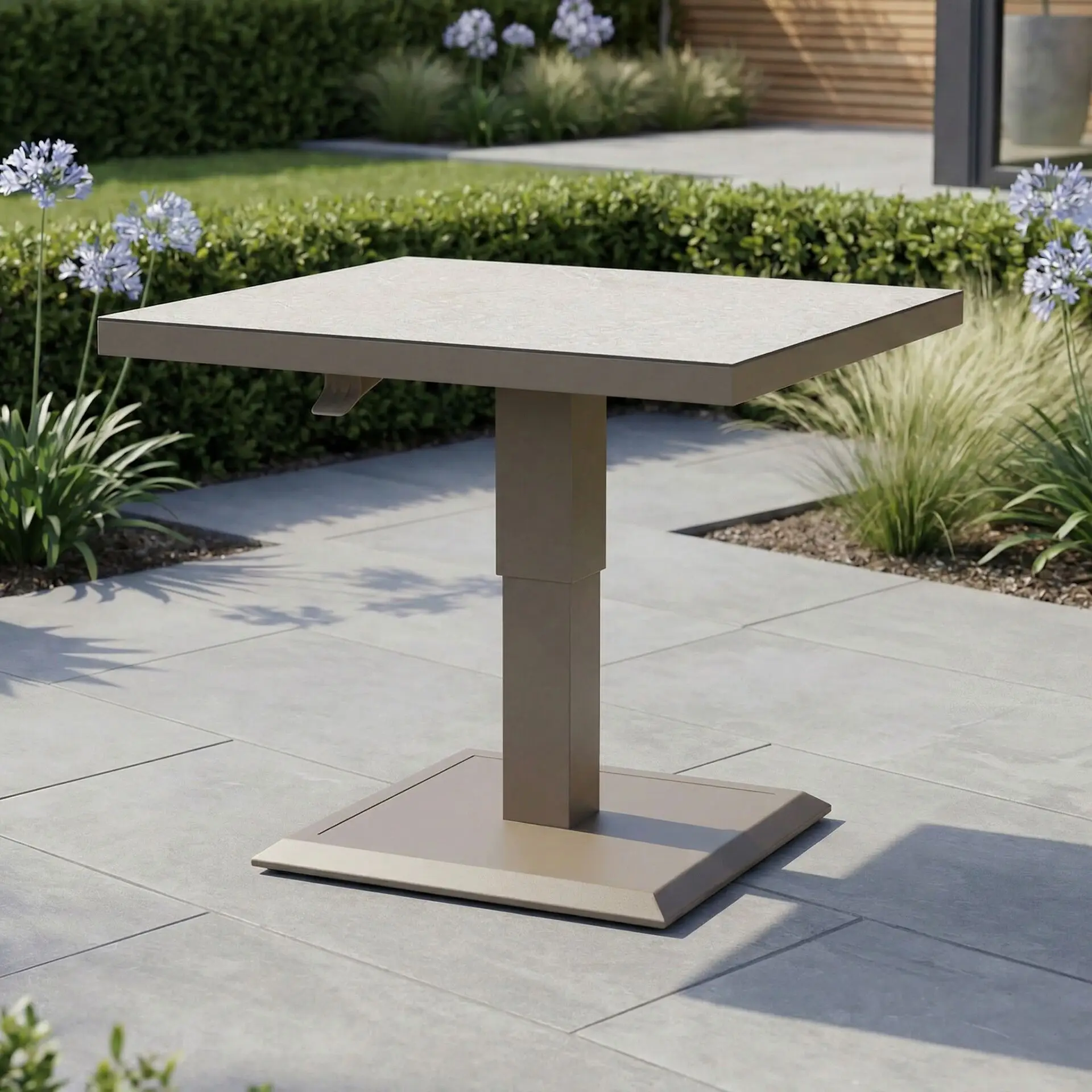 Aluminium Square Outdoor Rising Table