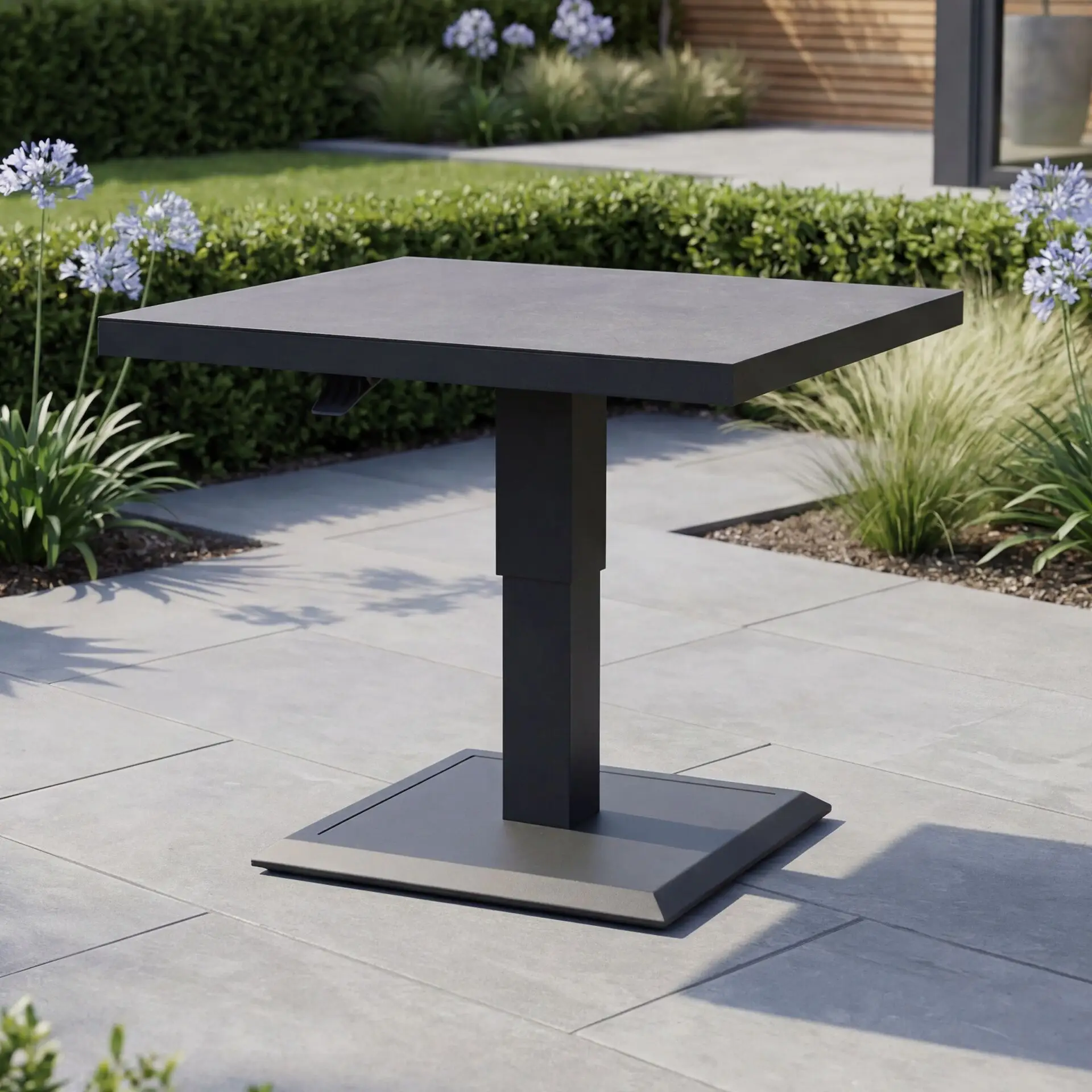Aluminium Square Outdoor Rising Table