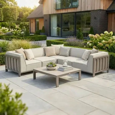 Ibiza Small Corner Sofa Set & Square Coffee Table