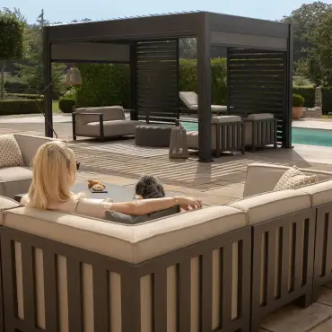 Ibiza Small Corner Sofa Set & Round Coffee Table