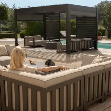 Ibiza Medium Corner Sofa Set Square Coffee Table