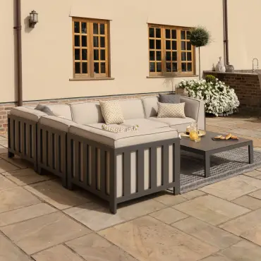 Ibiza Medium Corner Sofa Set Square Coffee Table