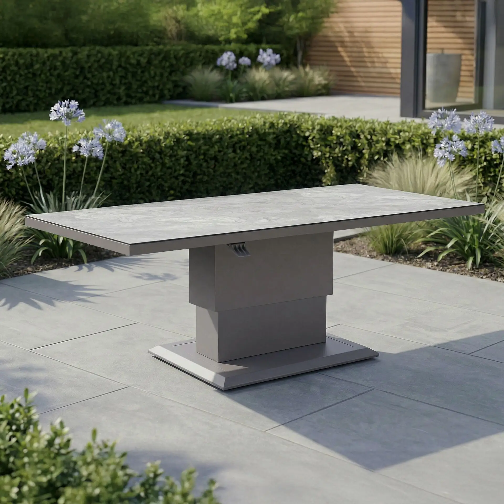 Aluminium Rectangular Outdoor Rising Table