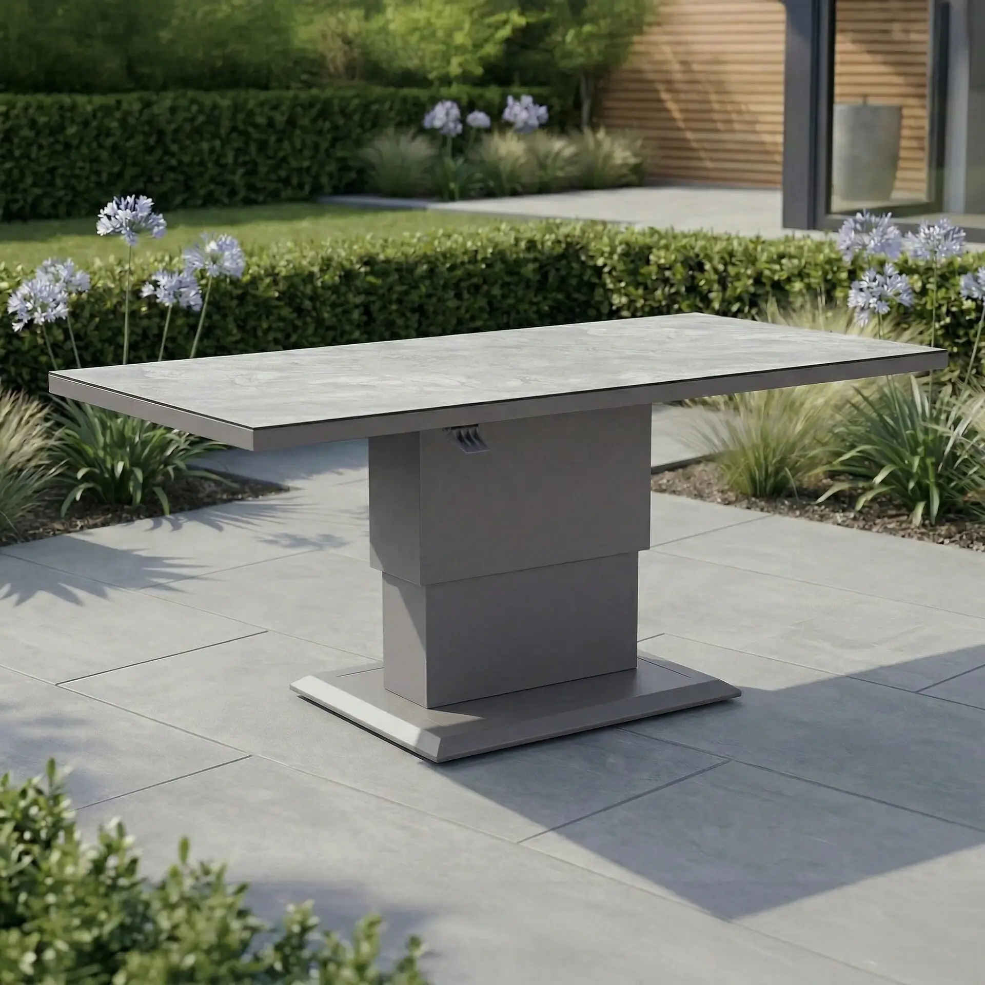 Aluminium Rectangular Outdoor Rising Table