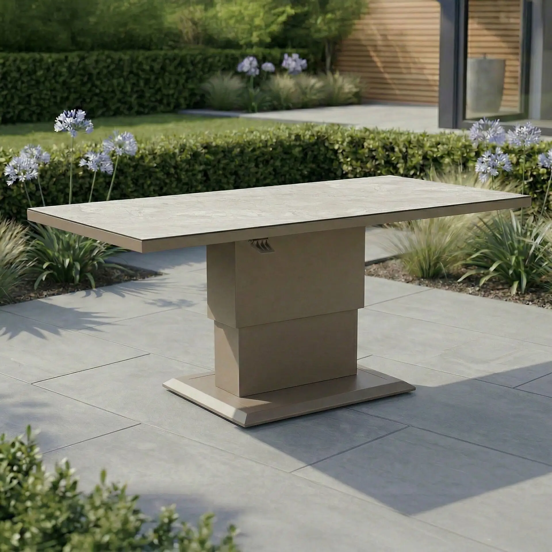 Aluminium Rectangular Outdoor Rising Table