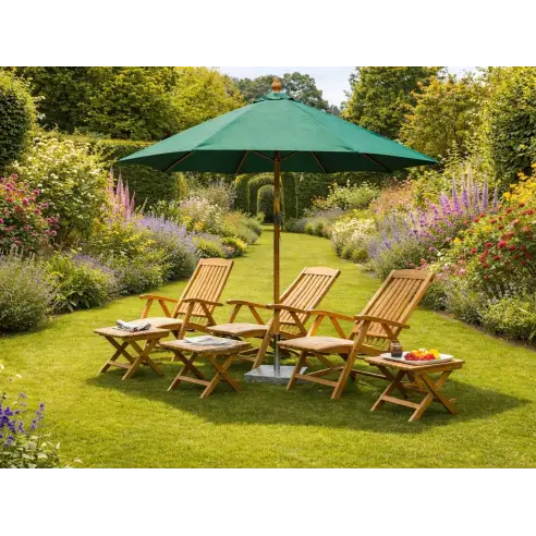 Bambrella 2.5m dia garden Parasol