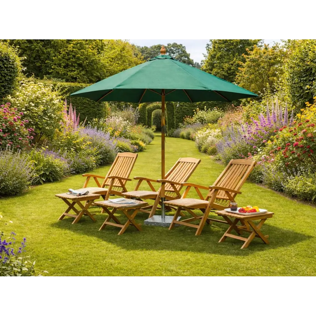 Bambrella 2.5m dia garden Parasol