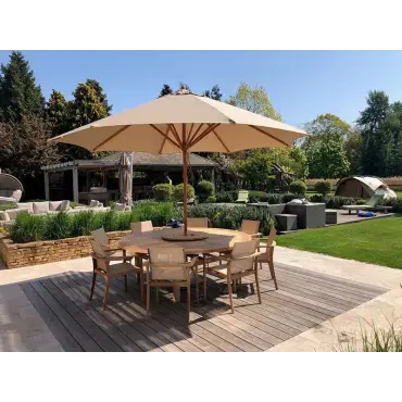 Bamboo 4m Parasol