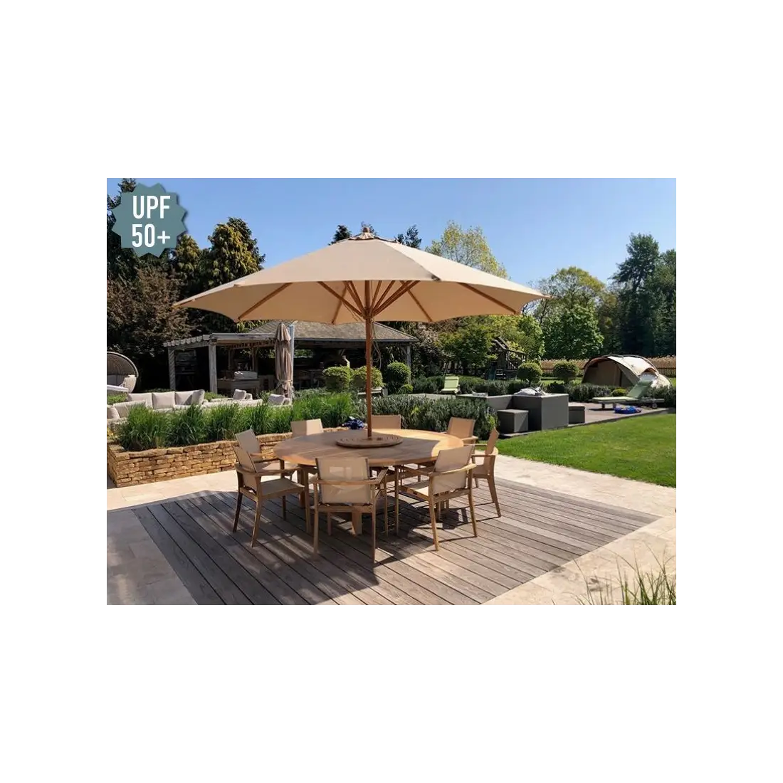 Bambrella 4m dia garden Parasol