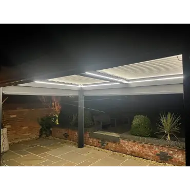 Eclipse 6 X 4m LED Motorised Pergola | Free Standing