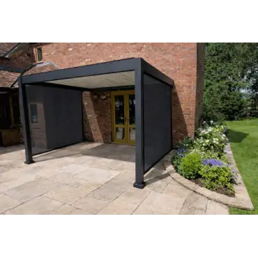 Eclipse 3 X 3m LED Motorised Pergola | Wall Mounted