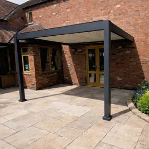 Eclipse 3 X 3m LED Motorised Pergola | Wall Mounted