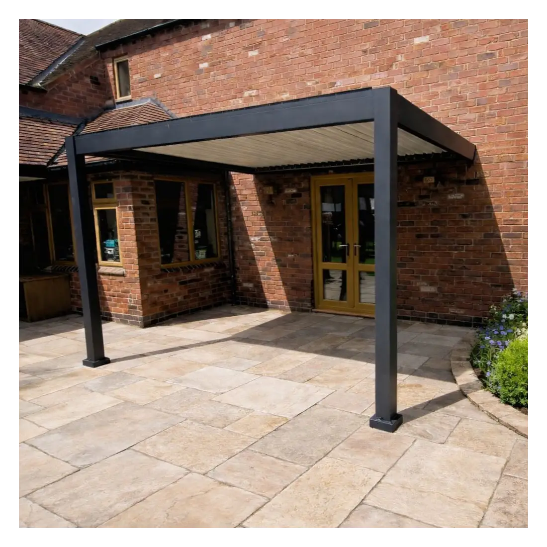 Eclipse 3 X 3m LED Motorised Pergola | Wall Mounted