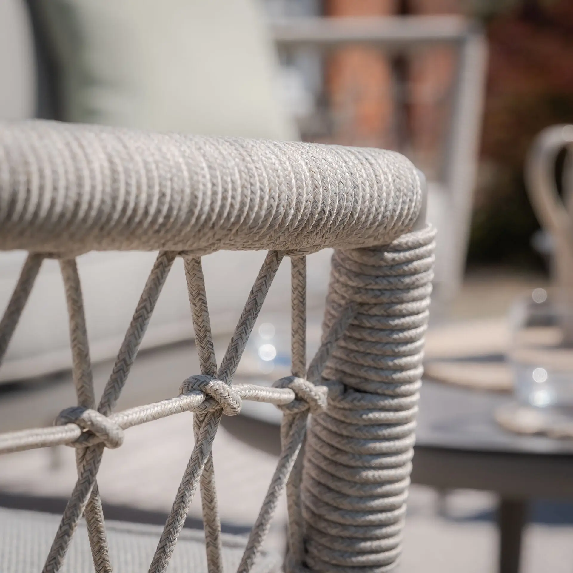 Monaco Rope Weave Large Corner Dining Set