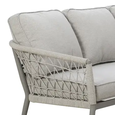 Monaco Rope Weave Large Corner Dining Set