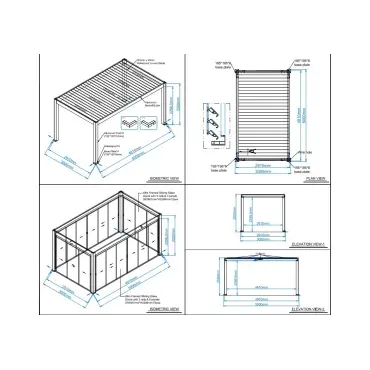 Mirage 5x3m Bioclimatic Pergola