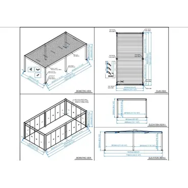Mirage 8x4m Bioclimatic Pergola