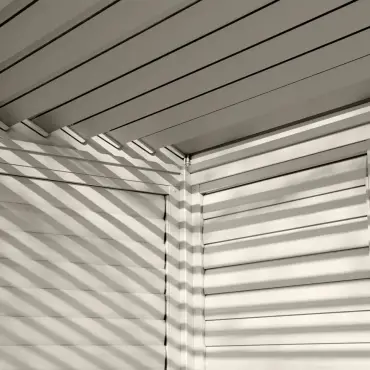 Titan Aluminium Shuttered Louvre Side Panels Set of 3 - 1.33m
