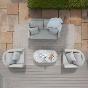Oxford 2 Seat Rattan Sofa Set