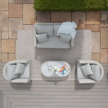 Oxford 2 Seat Rattan Sofa Set