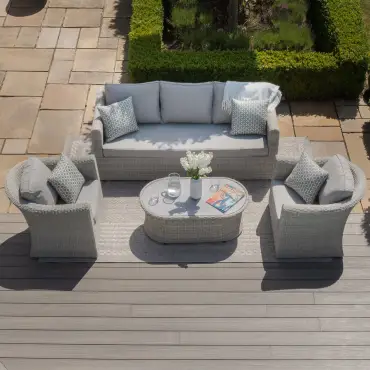 Oxford 3 Seat Rattan Sofa Set