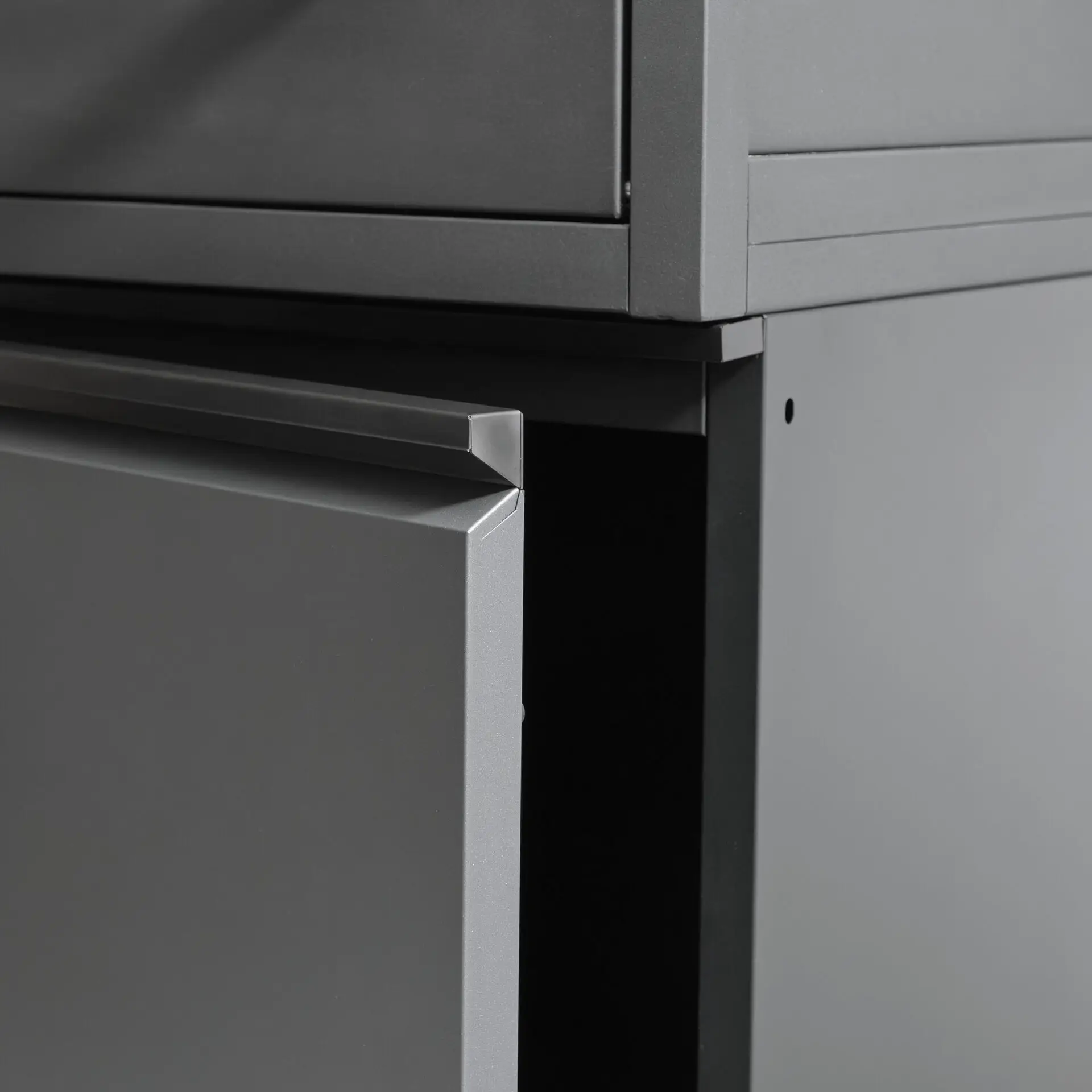 Ember Linear Outdoor Kitchen with 6 Burner Gas Grill & Single Fridge