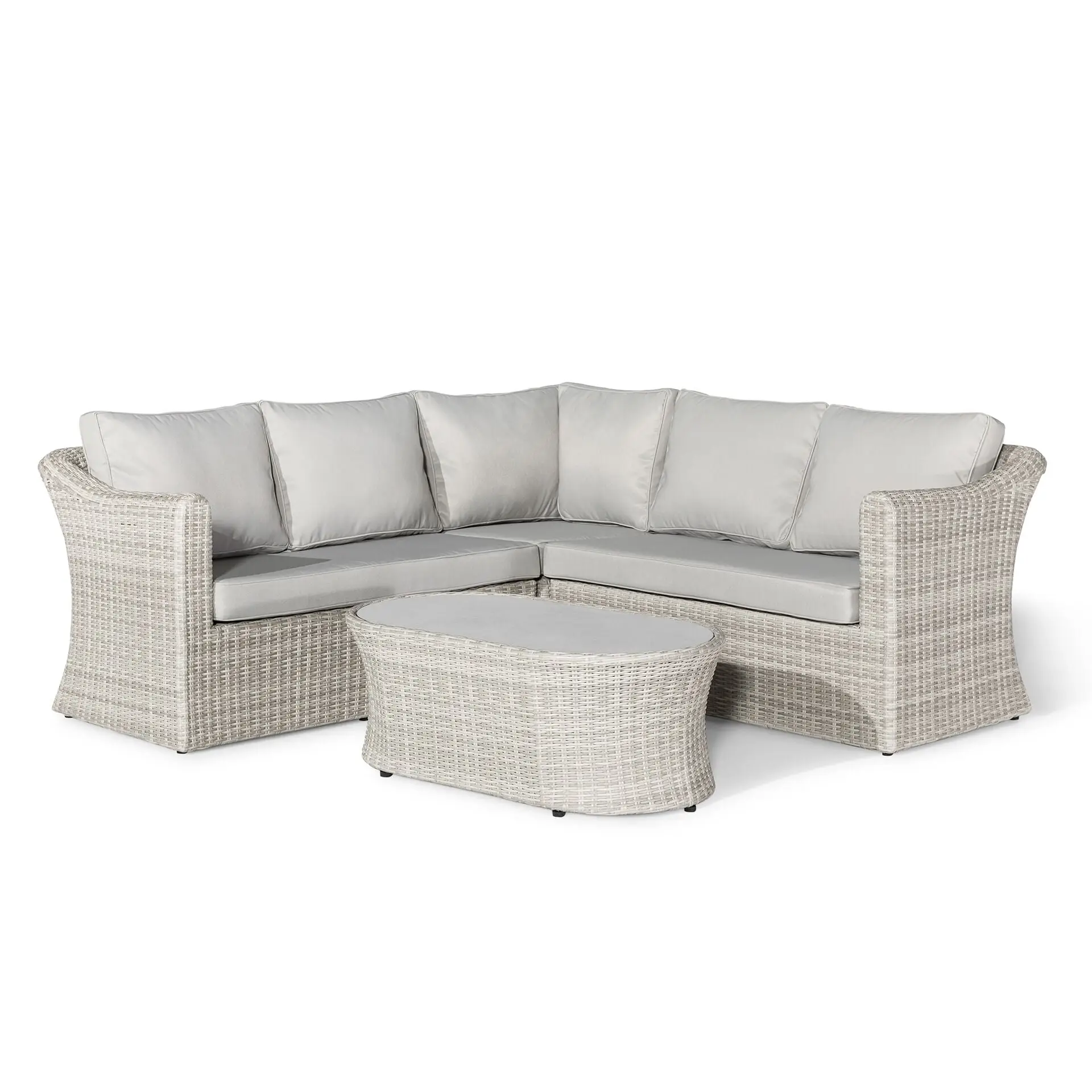 Oxford Small Rattan Corner Sofa Set