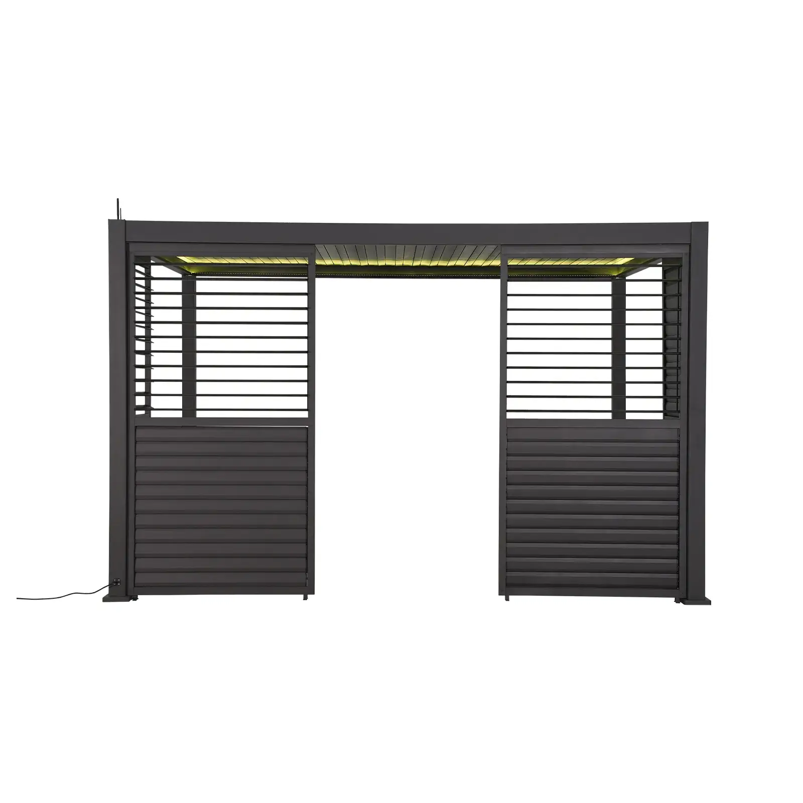 Titan Aluminium Shuttered Louvre Side Panels Set of 3 - 1.2m